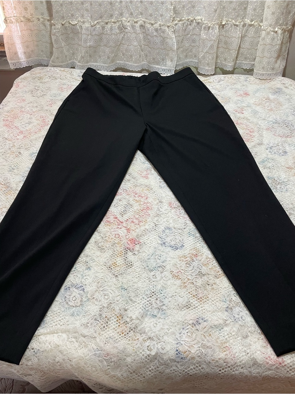 Banana Republic Men's Black Dress Pants - Tailored Straight